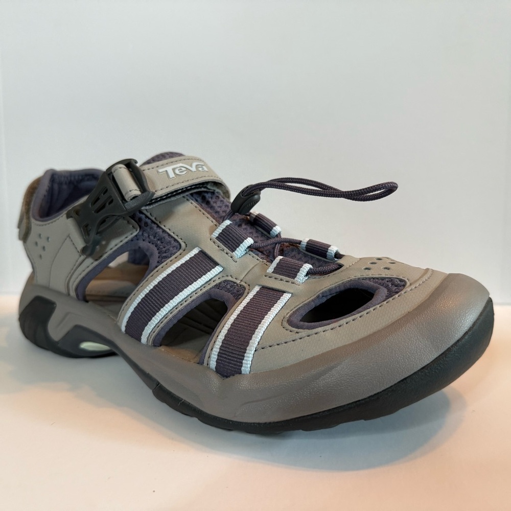 Teva Women's Grey and Navy Sport Sandals